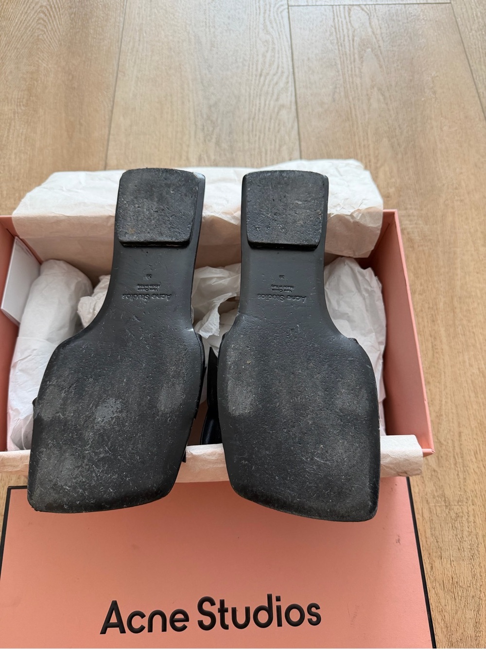 Acne Studios Musubi Leather Sandals - Picture 4 of 5